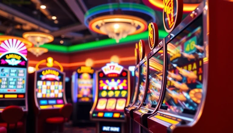 Découvrez les meilleures machines à sous en ligne avec une ambiance de casino dynamique et excitante.